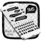  SMS Black White Keyboard   -   (Full)
