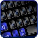 Черная синяя клавиатура