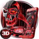 3D Tech Blood Skull Theme