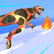 Взломанная Dino Evolution Run 3D на Андроид - Бесконечные монеты бесплатно
