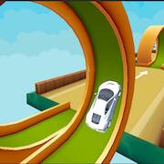 Взломанная Car Jumpy Sky : Stunts Racing на Андроид - Бесконечные монеты бесплатно