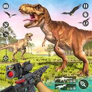 Взломанная Real Dino Hunting Animal Games на Андроид - Много монет бесплатно