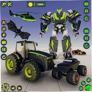 Взломанная Farm Tractor Robot Hero Game на Андроид - Бесконечные монеты бесплатно