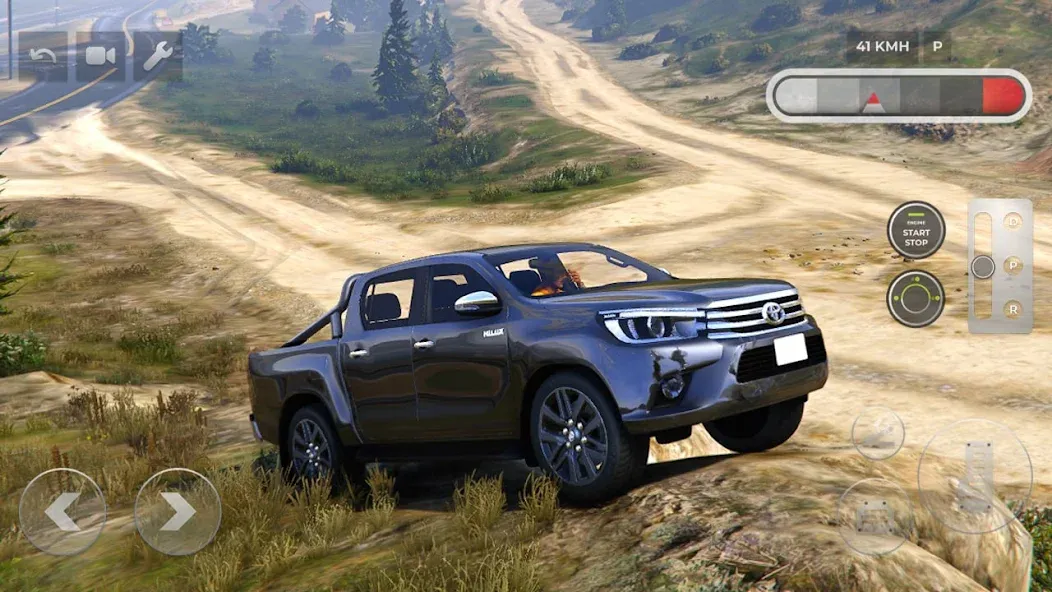 Toyota Hilux 4x4 Mountain Ride (Тойота Хайлюкс 44 Поездка по горам)  [МОД Все открыто] Screenshot 5