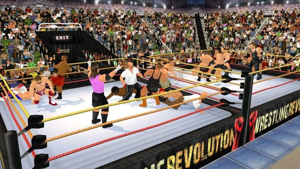 Wrestling Revolution 3D (Реслинг Революшн 3Д)  [МОД Много монет] Screenshot 5