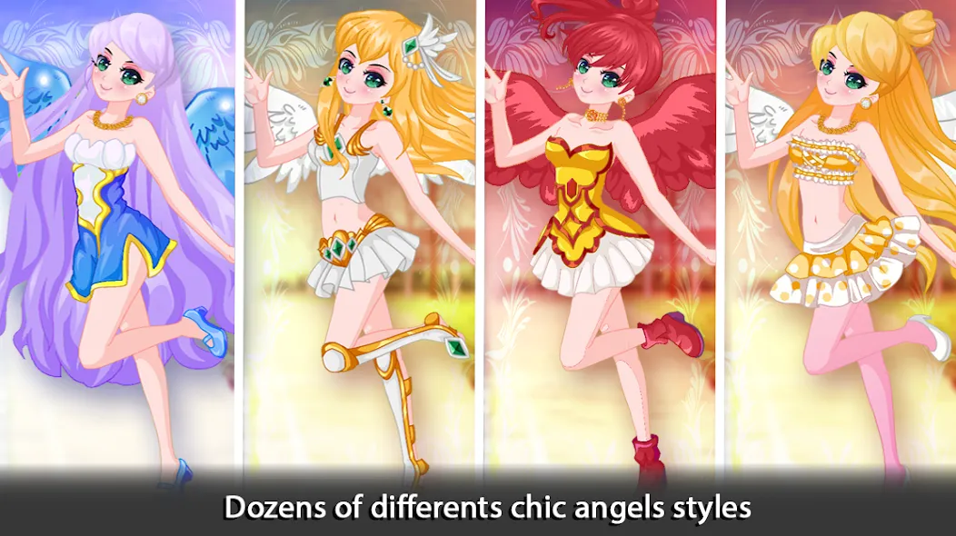 Dress Up Angel Anime Girl Game  [МОД Бесконечные деньги] Screenshot 4