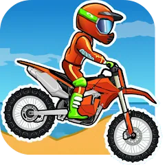 Взломанная Moto X3M Bike Race Game (Мото 3М Игра на мотоциклах)  [МОД Бесконечные монеты] - последняя версия apk на Андроид