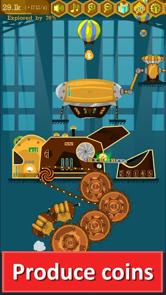 Steampunk Idle Gear Spinner (Стеампанк Идл Спиннер Фабрика)  [МОД Бесконечные монеты] Screenshot 2