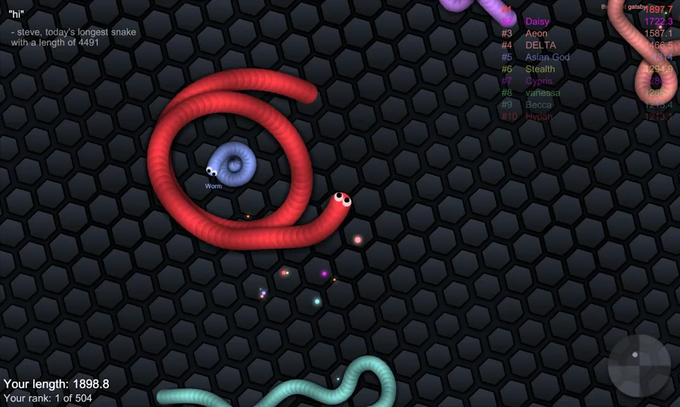 slither.io  [МОД Все открыто] Screenshot 4