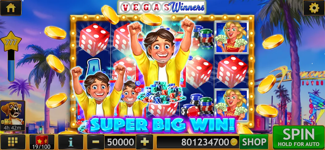 Slots of Luck: Vegas Casino (Слоты удачи)  [МОД Меню] Screenshot 2