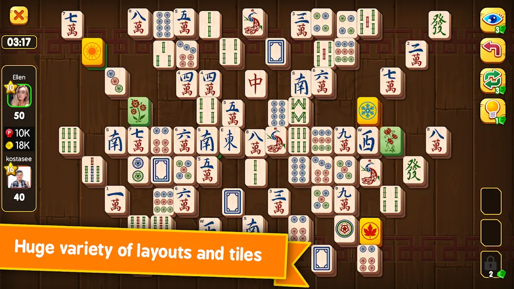 Mahjong Duels (Маджонг Дуэли)  [МОД Бесконечные деньги] Screenshot 1