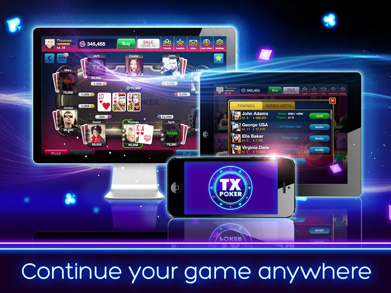 TX Poker - Texas Holdem Poker  [МОД Unlocked] Screenshot 5