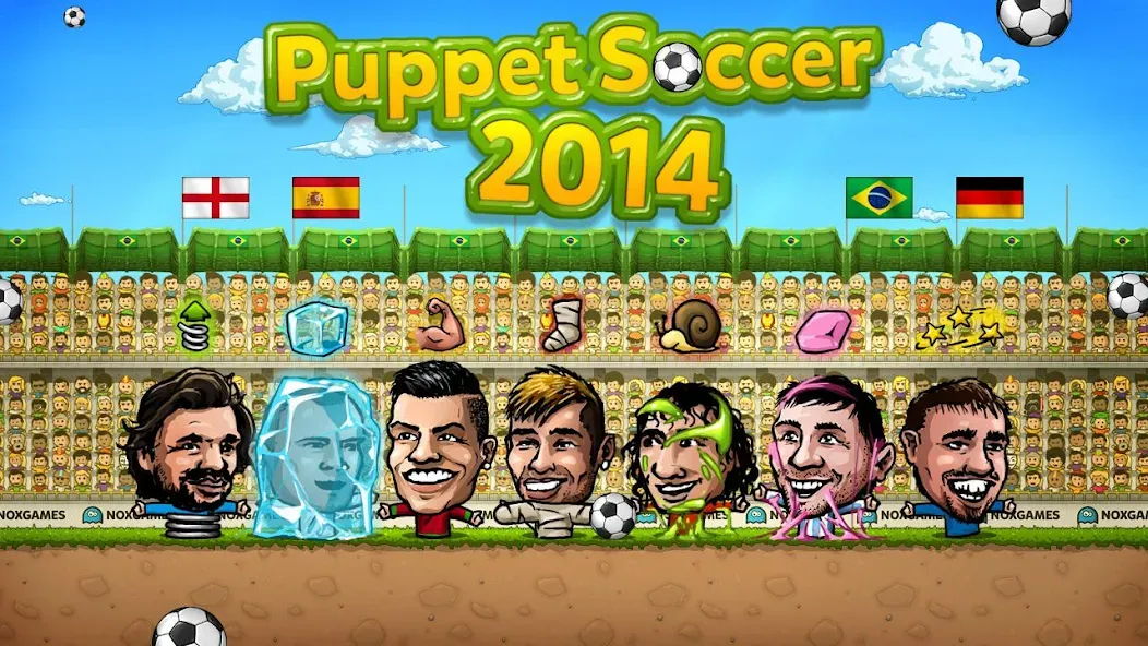 Puppet Soccer - Football  [МОД Много монет] Screenshot 4