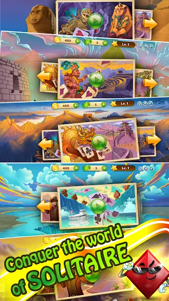 Solitaire Journey (Солитер Джорни)  [МОД Все открыто] Screenshot 2