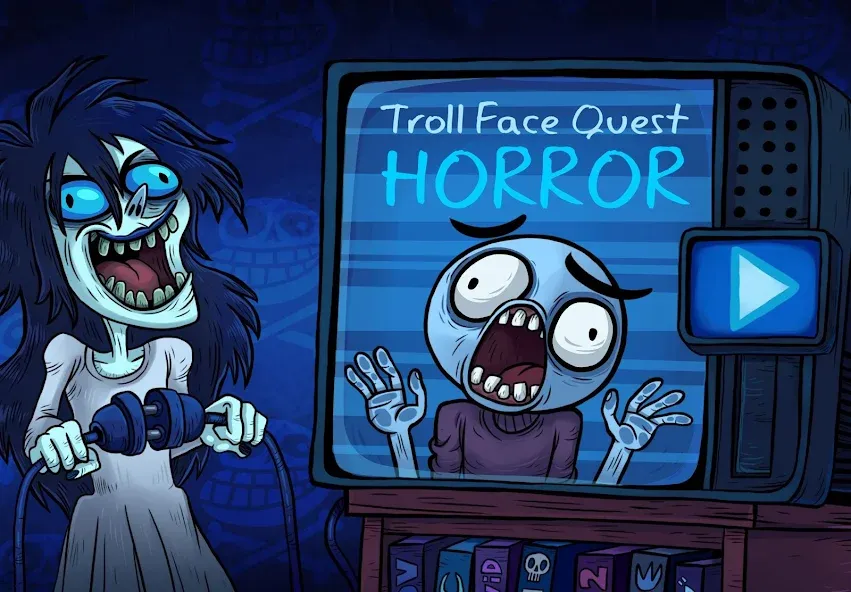 Troll Face Quest: Horror (Тролл Фейс Квест Хоррор)  [МОД Много денег] Screenshot 1