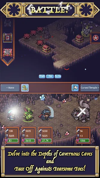 Cave Heroes:Idle Dungeon RPG (Кейв Хероес)  [МОД Бесконечные деньги] Screenshot 1