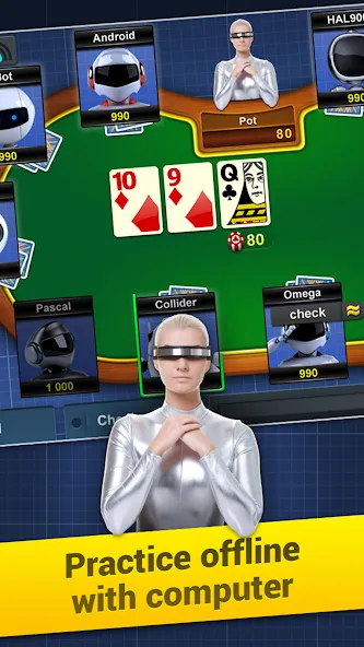 Poker Arena: texas holdem game (Покер Арена)  [МОД Много денег] Screenshot 5