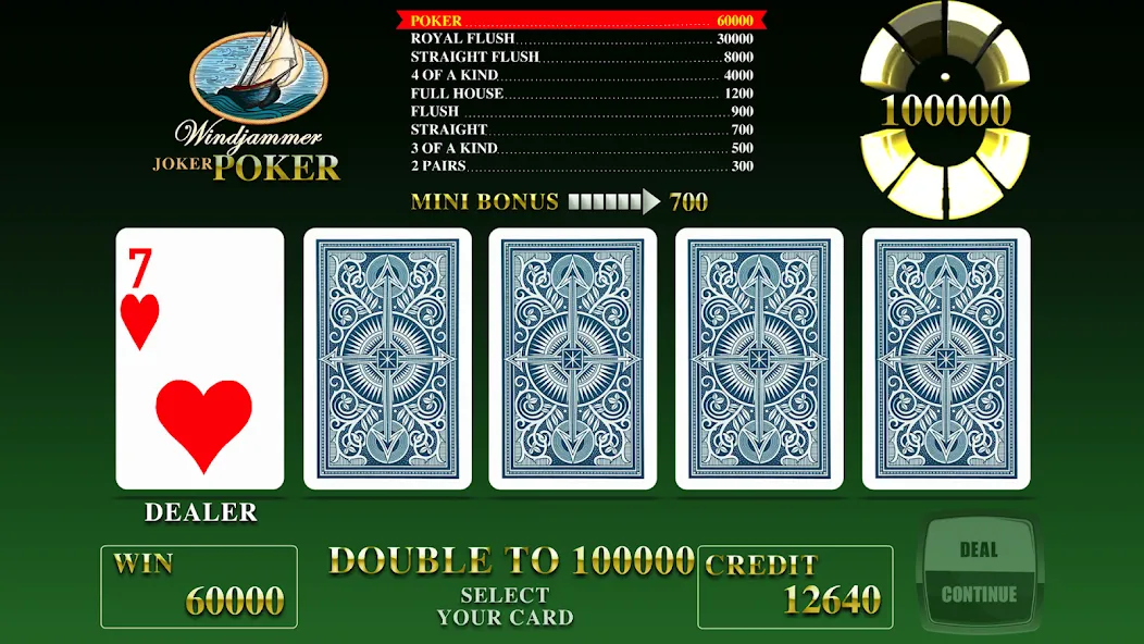 Windjammer Poker (Уиндджаммер Покер)  [МОД Бесконечные монеты] Screenshot 1