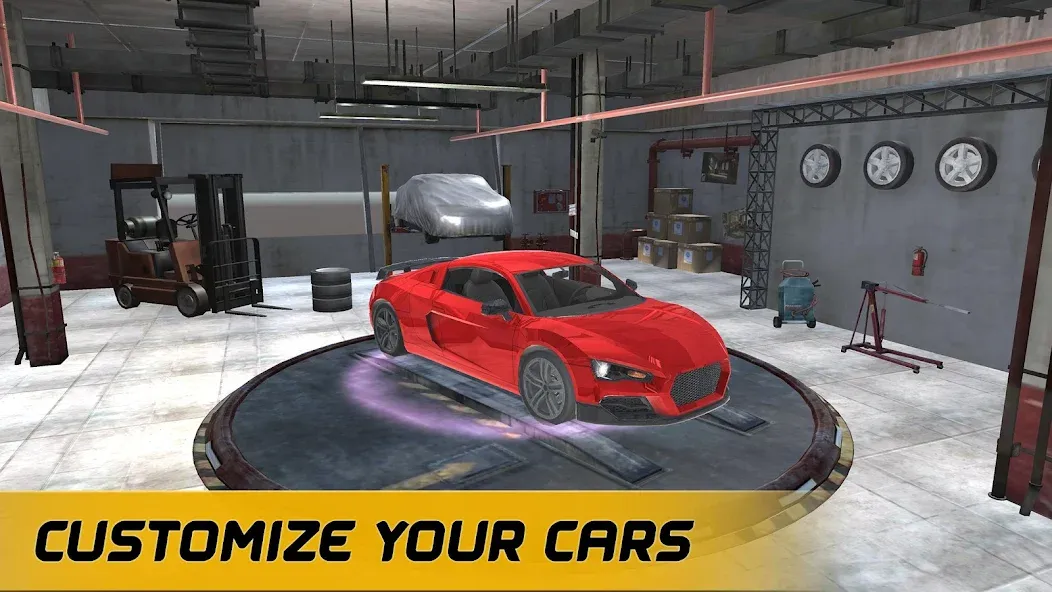 American Muscle Car Racing (Американская гоночная машина   )  [МОД Unlocked] Screenshot 2