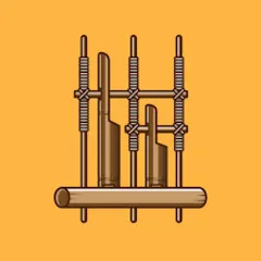 Скачать взломанную Angklung Instrument (Ангклунг инструмент)  [МОД Бесконечные монеты] - полная версия apk на Андроид