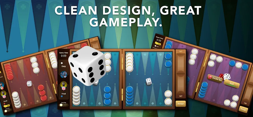 Backgammon Classic + Online  [МОД Бесконечные монеты] Screenshot 3