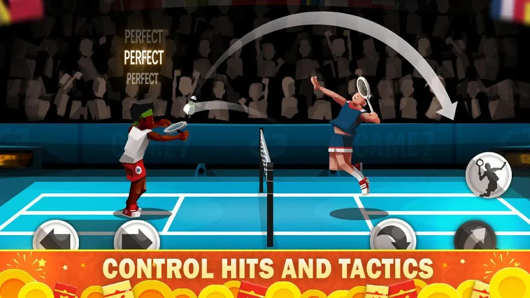 Badminton League  [МОД Бесконечные монеты] Screenshot 1