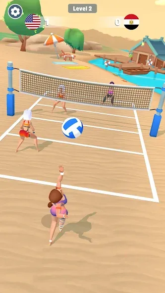 Beach Volleyball Game (Бичволлейбол игра)  [МОД Mega Pack] Screenshot 4