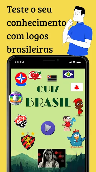 Quiz Brasil (Квиз Бразилия)  [МОД Много денег] Screenshot 1