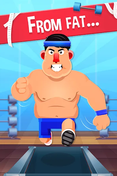 Fat No More: Sports Gym Game! (Фэт Но Море)  [МОД Unlimited Money] Screenshot 1