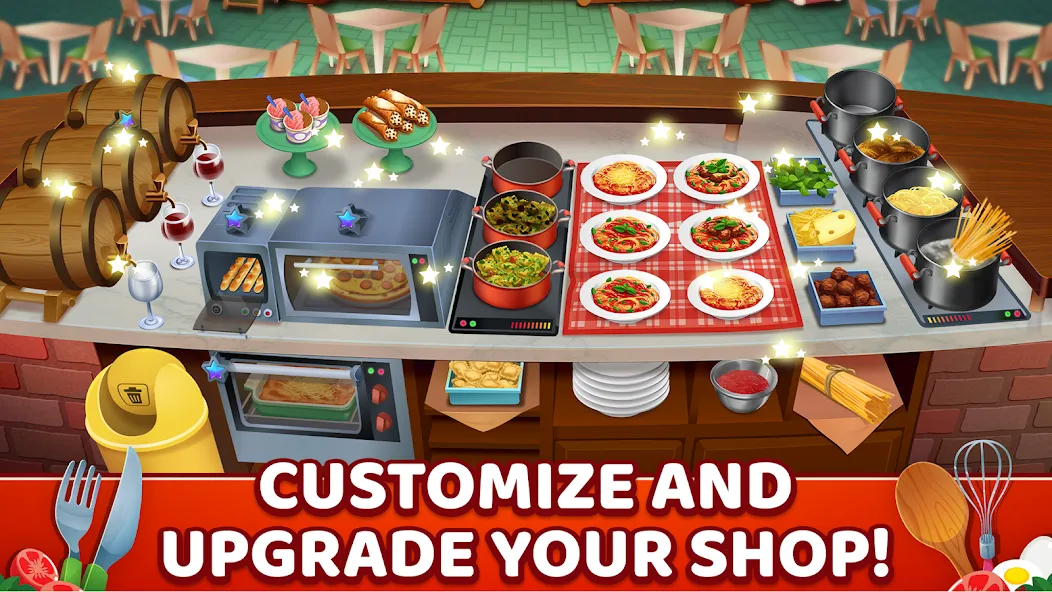 My Pasta Shop: Cooking Game (Мой Паста Шоп)  [МОД Unlimited Money] Screenshot 4