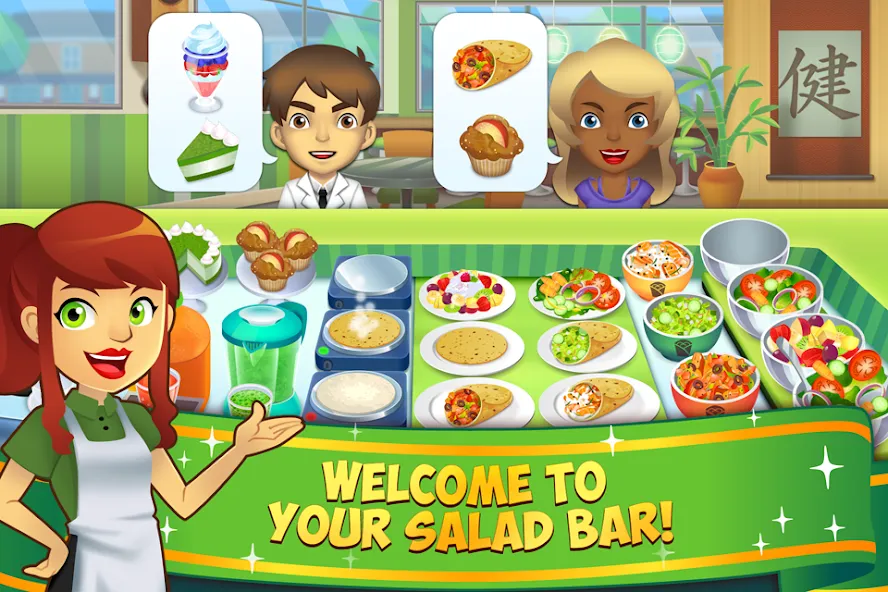 My Salad Bar: Veggie Food Game (Мой салатбар)  [МОД Все открыто] Screenshot 1