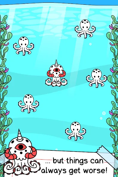 Octopus Evolution: Idle Game (Октопус Эволюция)  [МОД Бесконечные монеты] Screenshot 2