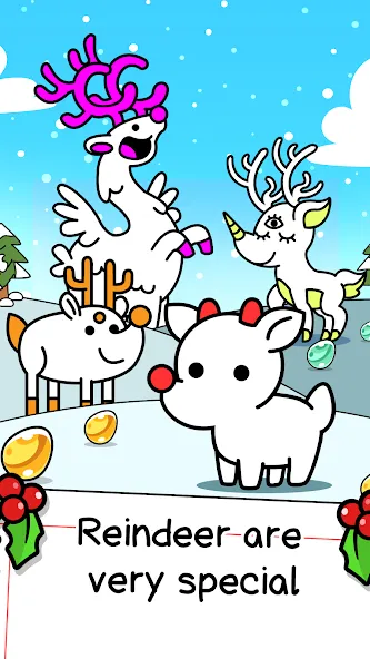 Reindeer Evolution: Idle Game (Рейндир Эволюция)  [МОД Menu] Screenshot 1