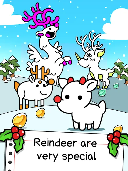 Reindeer Evolution: Idle Game (Рейндир Эволюция)  [МОД Menu] Screenshot 5