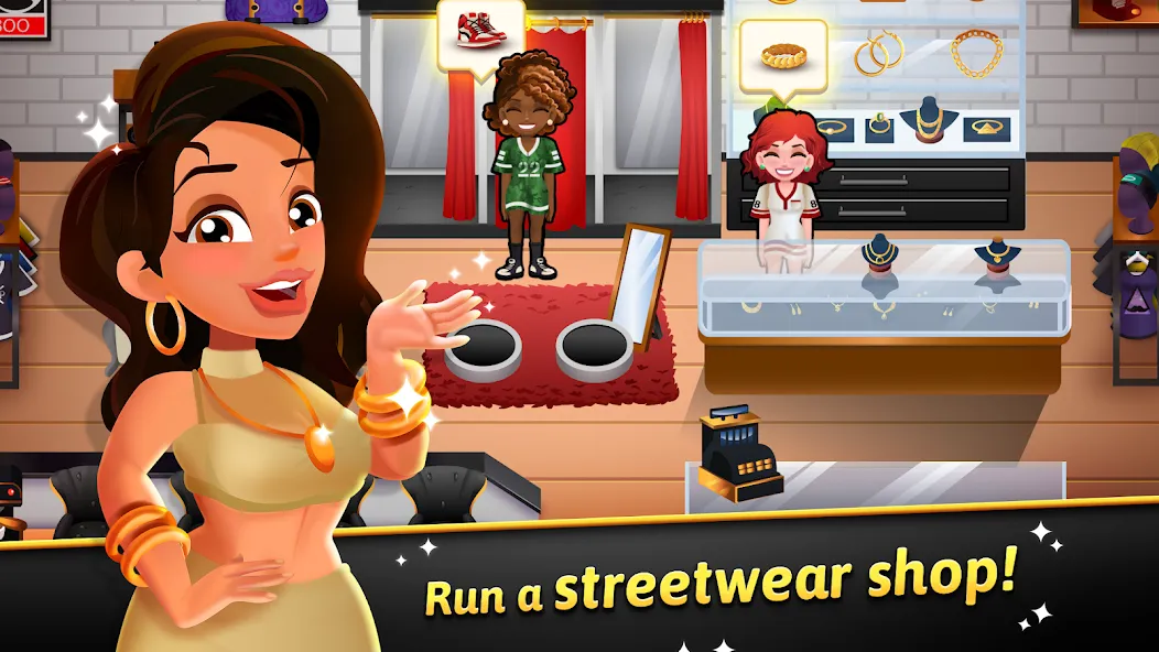 Hip Hop Salon Dash Beauty Game (Хипхоп салон Дэш красивая игра)  [МОД Меню] Screenshot 1