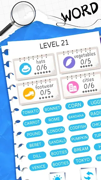 Word Sort: Association Connect (Соннект Колорс)  [МОД Много денег] Screenshot 1