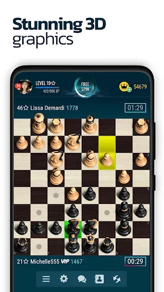 Chess Online  [МОД Unlimited Money] Screenshot 1