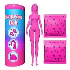 Взлом Color Reveal Suprise Doll Game (Цветной сюрпризный кукольный игровой набор)  [МОД Меню] - последняя версия apk на Андроид