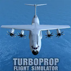 Скачать взломанную Turboprop Flight Simulator (Турбовинтовой симулятор полета 3D)  [МОД Unlocked] - стабильная версия apk на Андроид