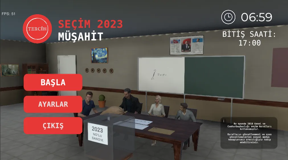 Seçim 2023 Müşahit oyunu  [МОД Бесконечные монеты] Screenshot 1