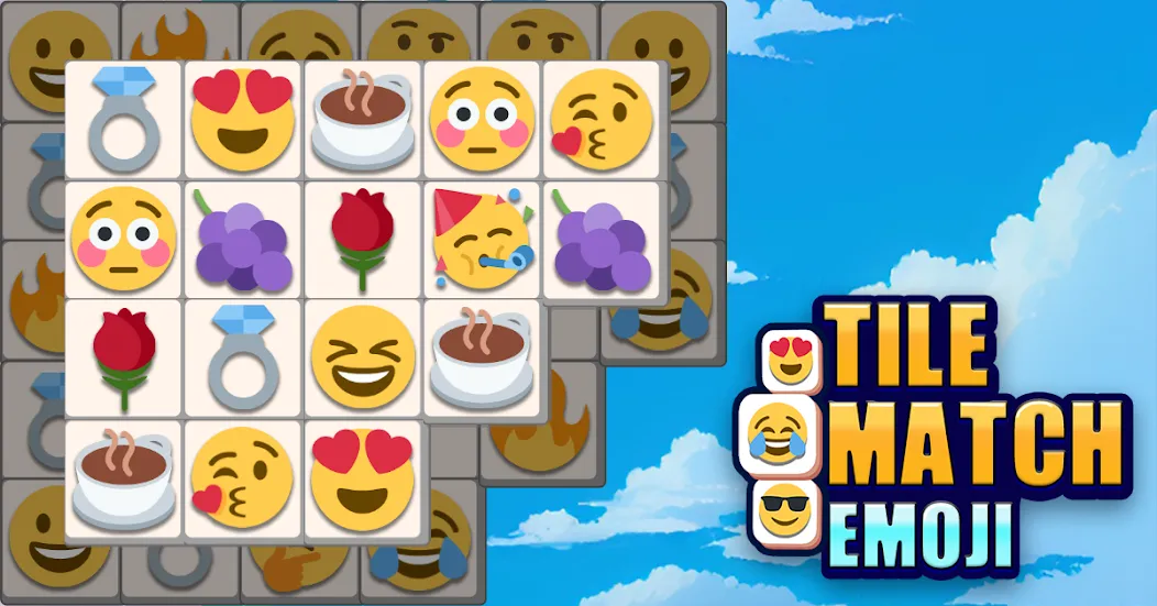 Tile Match Emoji -Triple Tile (Тил Матч Эмоджи)  [МОД Menu] Screenshot 1