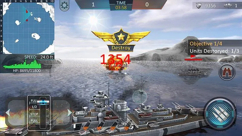 Warship Attack 3D  [МОД Все открыто] Screenshot 4