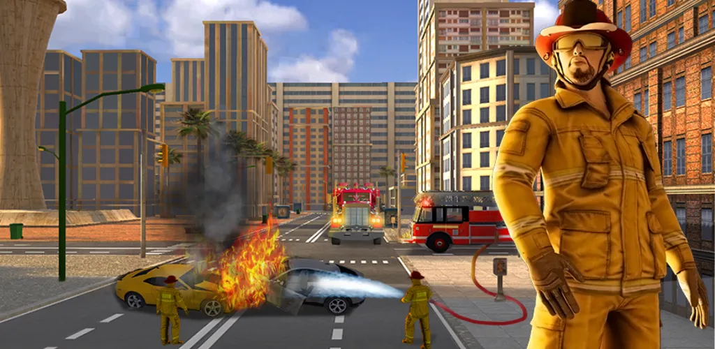 Real Firefighter 3D Simulator (Реальный Пожарник 3D Симулятор)  [МОД Mega Pack] Screenshot 2