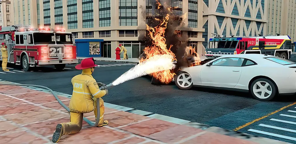 Real Firefighter 3D Simulator (Реальный Пожарник 3D Симулятор)  [МОД Mega Pack] Screenshot 5