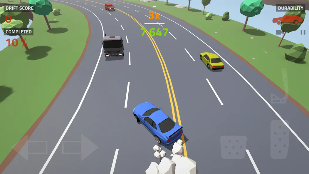 Polygon Drift: Traffic Racing (Полигон Дрифт)  [МОД Unlocked] Screenshot 5