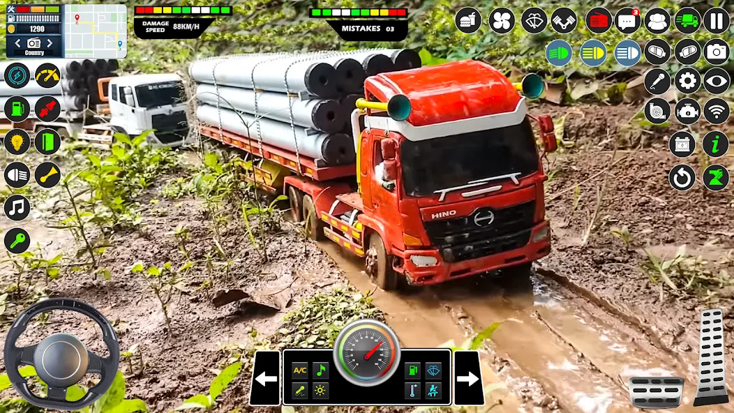 Mud Truck Runner Simulator 3D  [МОД Бесконечные деньги] Screenshot 2