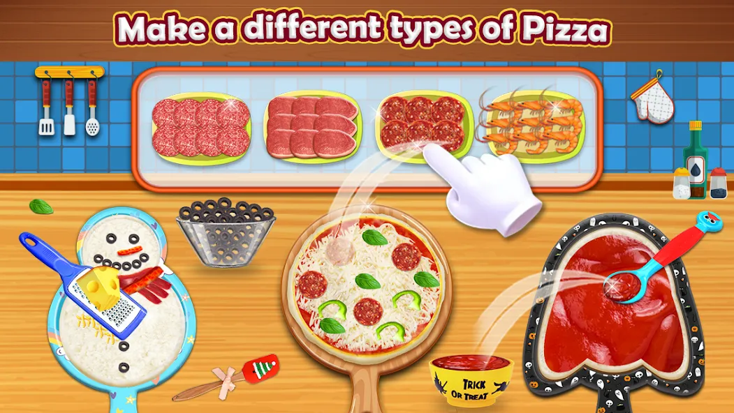 Pizza Maker - Cooking Games  [МОД Бесконечные монеты] Screenshot 1
