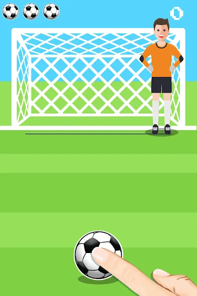 Penalty Shootout Game Offline (Пенальти игра без подключения к интернету)  [МОД Бесконечные монеты] Screenshot 1