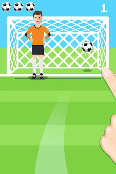 Penalty Shootout Game Offline (Пенальти игра без подключения к интернету)  [МОД Бесконечные монеты] Screenshot 3