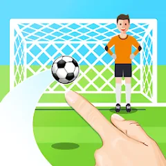 Скачать взлом Penalty Shootout Game Offline (Пенальти игра без подключения к интернету)  [МОД Бесконечные монеты] - стабильная версия apk на Андроид